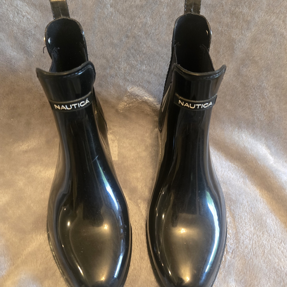 Nautica Black Rain Boots